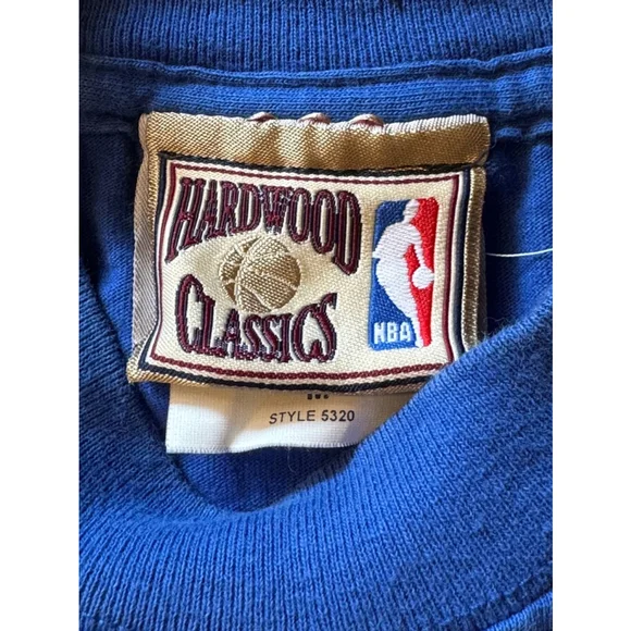 Vtg Majestic Philadelphia 76ers Hardwood Classics NBS Long Sleeve T-Shirt Sz M - Picture 5 of 7